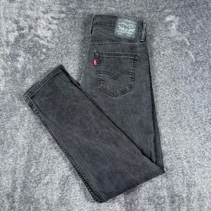 Levis 508 Regular Taper Jeans Mens 30x32 Faded Black Denim